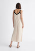 Paisie Contrast Colour Jumpsuit in Cream and Black Back